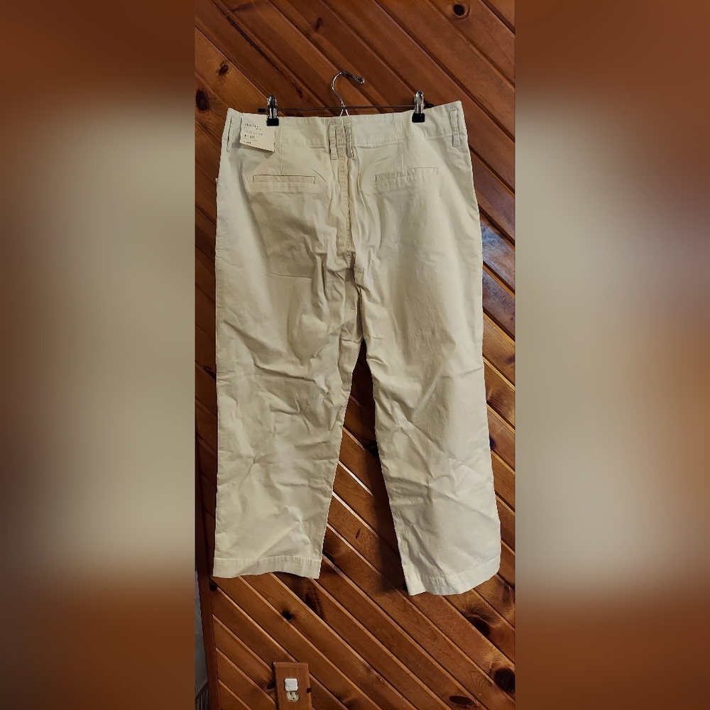 Women's High-Rise Straight Ankle Chino Pants - Picture 3 of 9